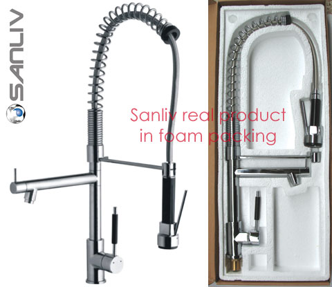 Sanliv Pullout Spray Kitchen Sink Faucet 28102