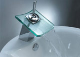 waterfall bathroom faucets