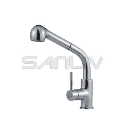 Sanliv Chrome Pullout Spray Kitchen Mixer Tap 28103 