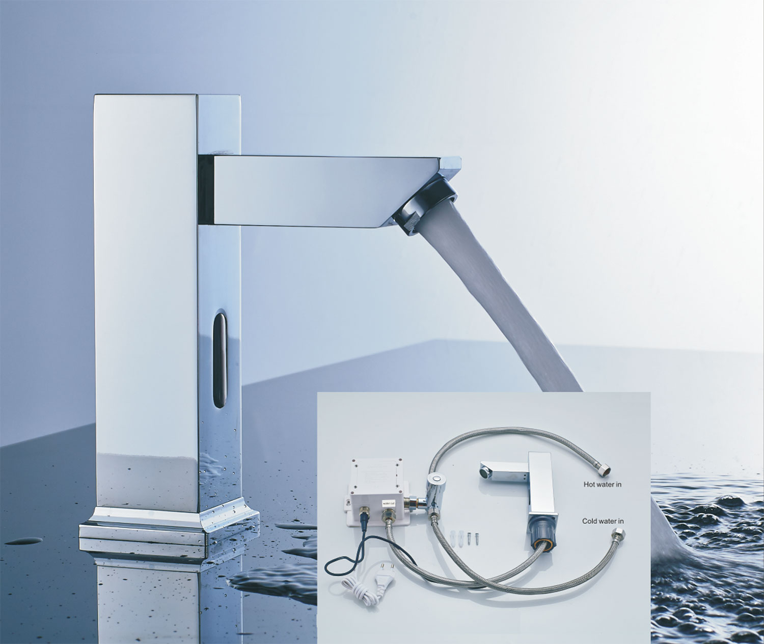 Automatic Square Touchless Bathroom Faucet 21111