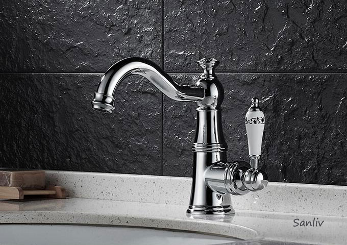 Bathroom Basin Faucet Brass Vessel Sink Water Tap Mixer Chrome