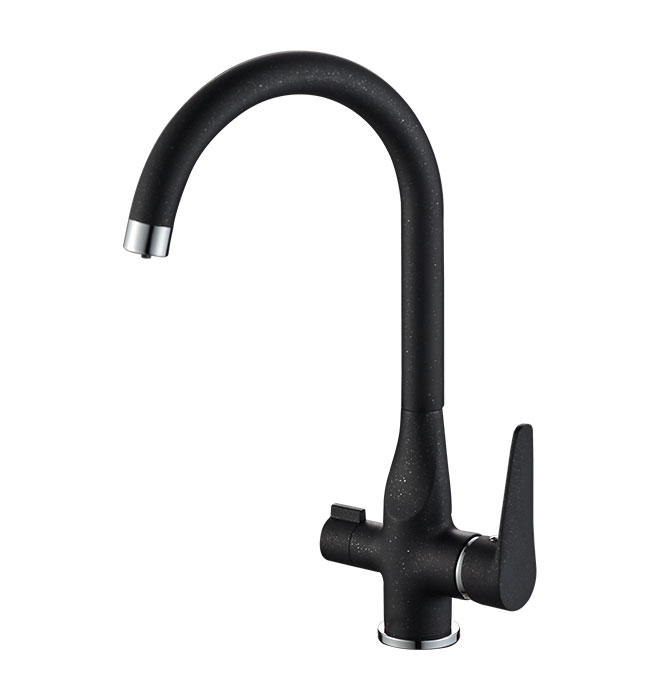 Filtered Sink Tap Tri Flow Kitchen Faucet Matte Black