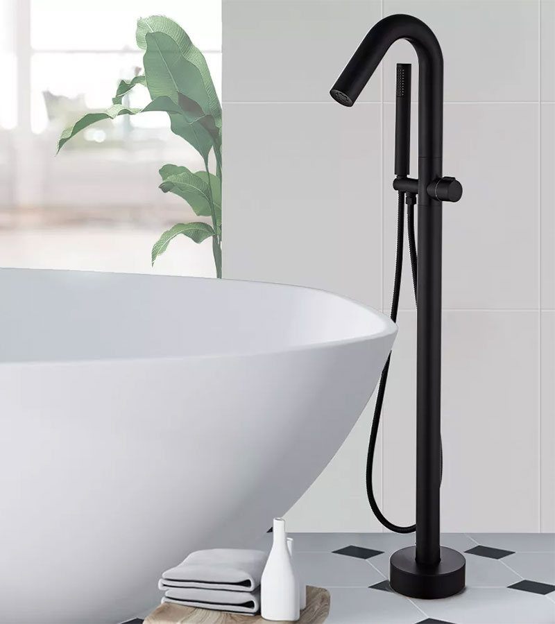 Matte Black Robinet Waterfall Stainless Steel Bath & Shower Faucets Shower Head Accessoires Douche Kop Bathtub Faucet