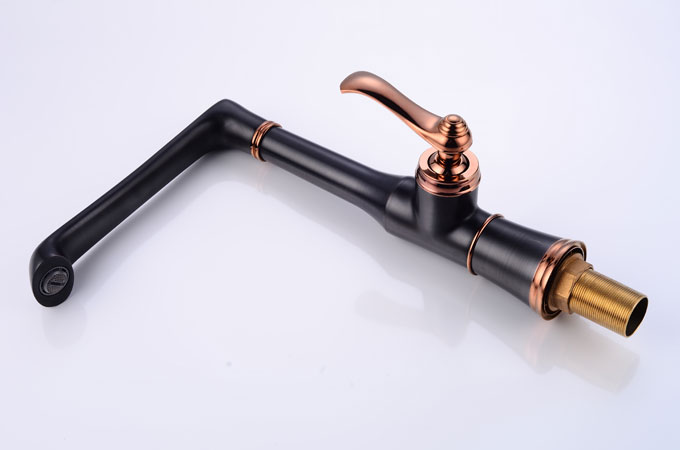 Oil Rubbed Bronze Single Hole Kitchen Sink Faucet