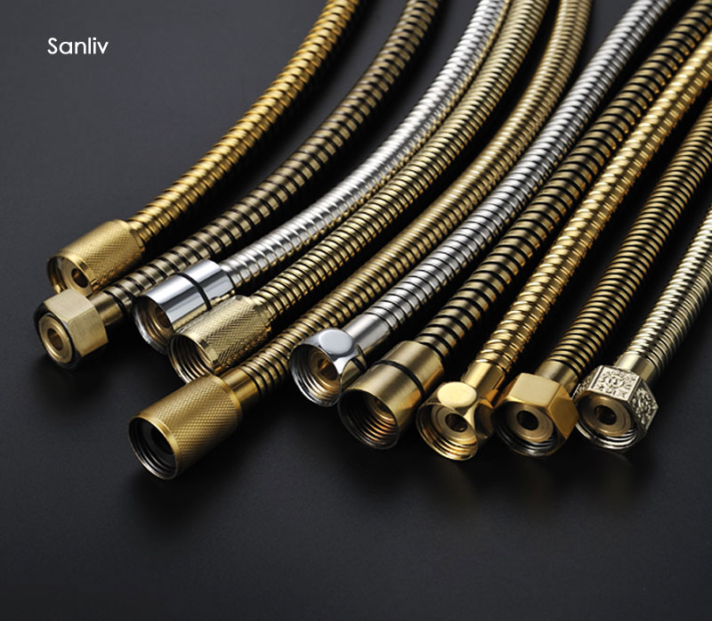 1.5M/59inch Premium Shower Hose Non-Toxic PVC Flexible Anti-Kink Replacement Handheld Shower Head Hose,Brass Connections 