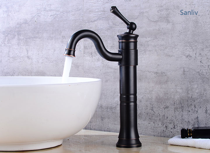 Tall Vessel Filler Bathroom Sink Faucet Basin Mixer Tap ORB