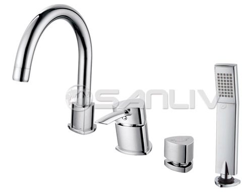 Sanliv single handle Bathtub Shower Faucet with Hand Shower Spray 60841