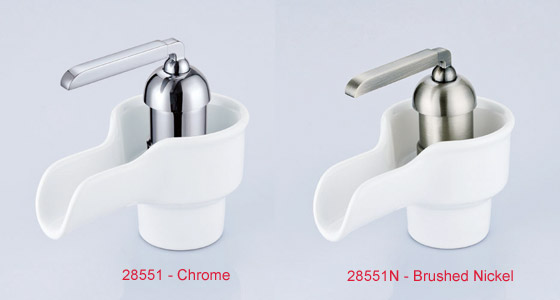 Single Lever Modern Waterfall Ceramic Washbasin Tap 28551