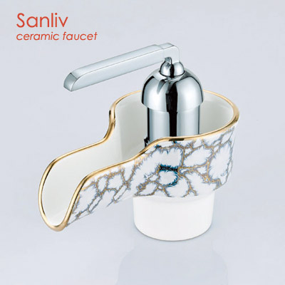 Single Lever Ceramic Bathroom Sink Faucet 28556