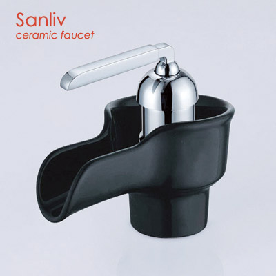 Single Handle Ceramic Bathroom Sink Faucet 28558