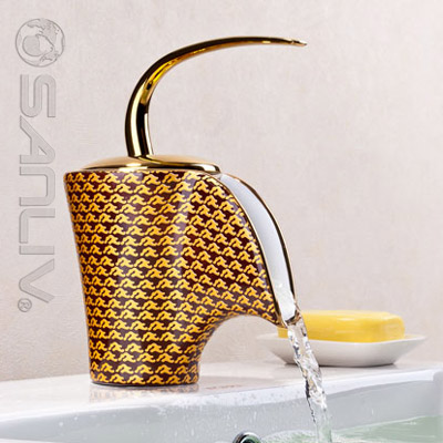 Modern Waterfall Ceramic Basin Mixer Tap 28503