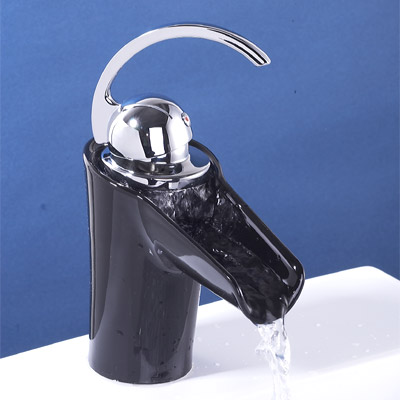 Single Handle Ceramic Waterfall Bathroom Sink Faucet 28521