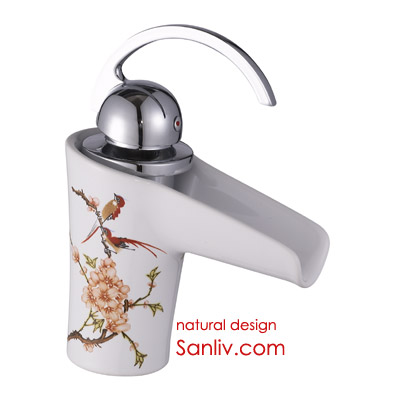 Single Lever Ceramic Waterfall Basin Mixer Tap Single Handle Ceramic Waterfall Bathroom Basin Mixer Tap 28529