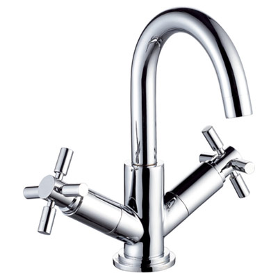 Two Handle Single-Hole Lavatory Faucet Chrome 80201