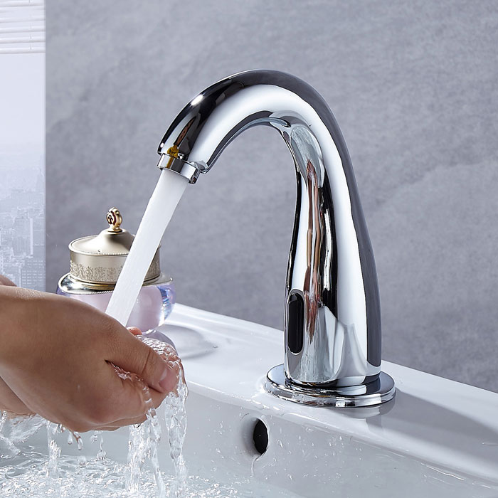 Deck mount automatics sensor water tap Touchless bathroom Faucet automatic basin wash sensor water tap