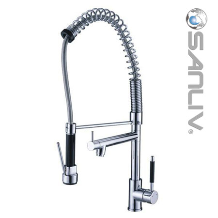 Single Handle Swivel Spout Pre-rinse Kitchen Mixer Tap photo