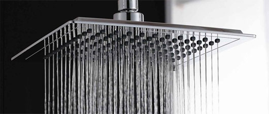 Square Large Overhead Rain Shower Head Chrome